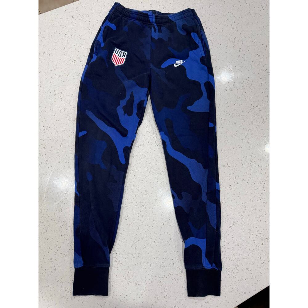 Nike blue camo USA sweatpants joggers men’s Small
